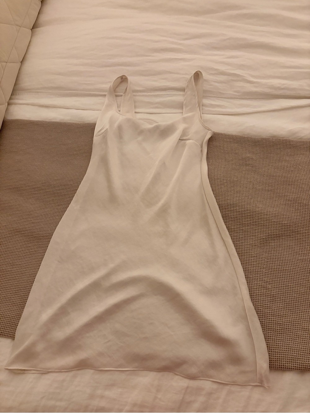 Wilfred Cream Slip Mini Dress